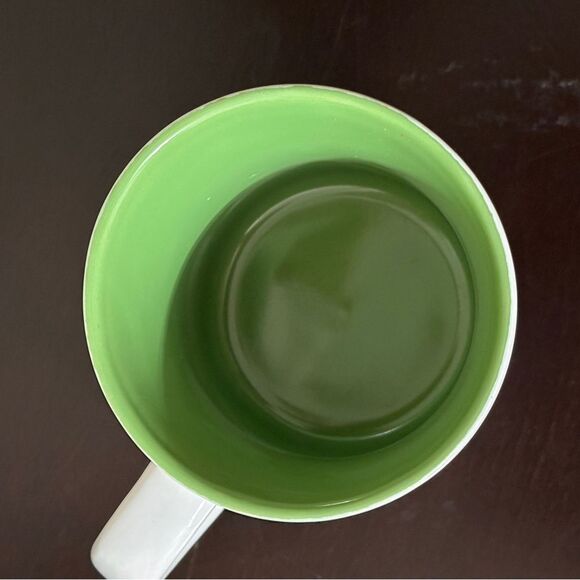 Rare Green M&M Christmas Coffee Mug Cup Happy Holidays M&Ms. High Heel Boots! - Picture 3 of 4